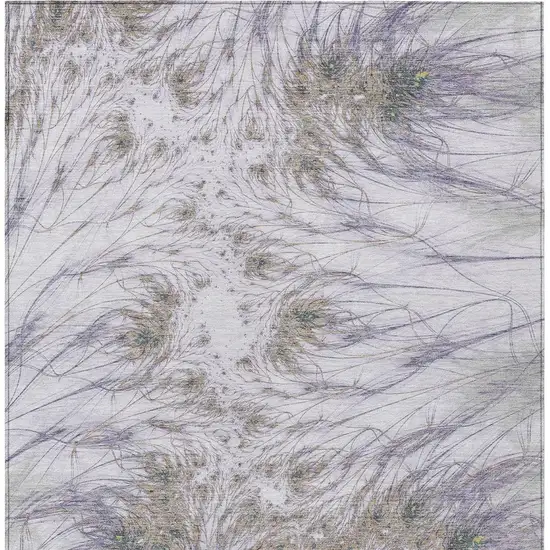 Lavender And Purple Oriental Washable Indoor Outdoor Area Rug Photo 3