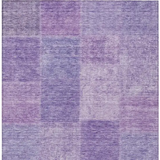 Lavender And Purple Patchwork Washable Indoor Outdoor Area Rug Photo 7