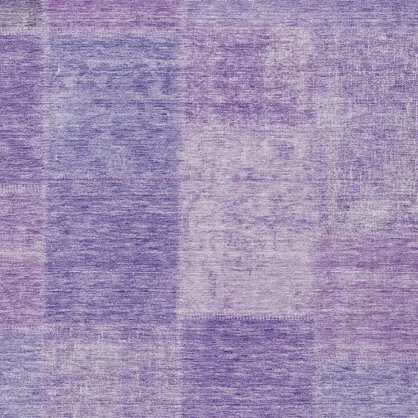 Lavender And Purple Patchwork Washable Indoor Outdoor Area Rug Photo 6