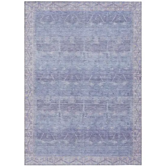 Lavender And Purple Tribal Washable Indoor Outdoor Area Rug Photo 2