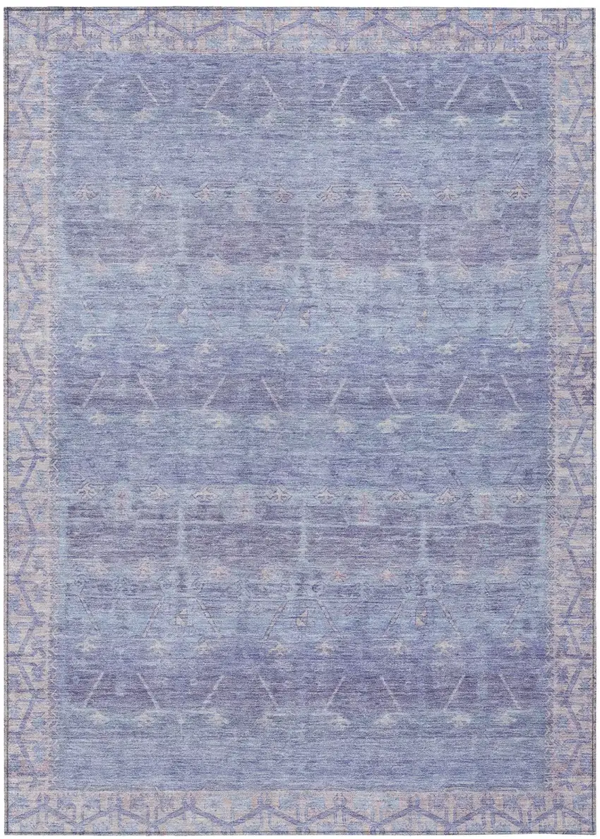 Lavender And Purple Tribal Washable Indoor Outdoor Area Rug Photo 2