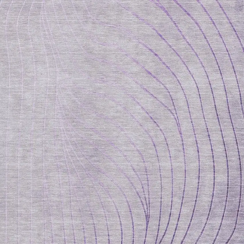 Lavender And Silver Abstract Washable Area Rug With UV Protection Photo 3