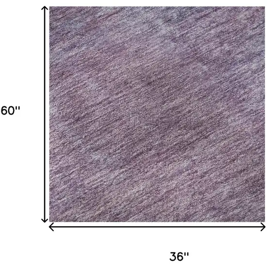 Lavender And Teal Abstract Washable Area Rug With UV Protection Photo 9