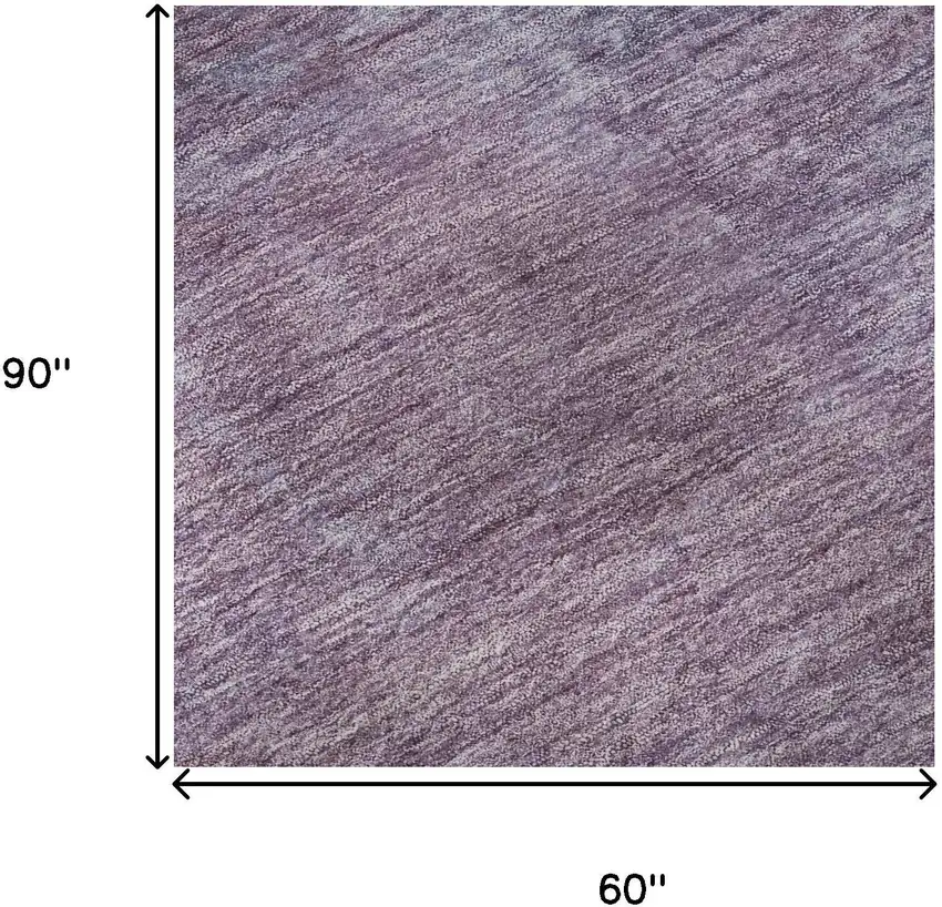 Lavender And Teal Abstract Washable Area Rug With UV Protection Photo 9