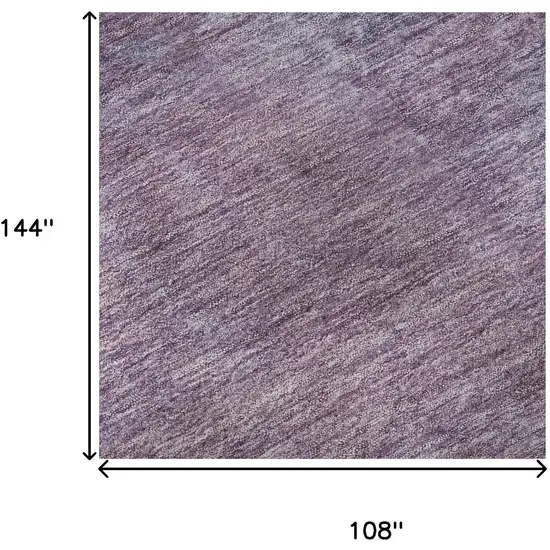 Lavender And Teal Abstract Washable Area Rug With UV Protection Photo 9