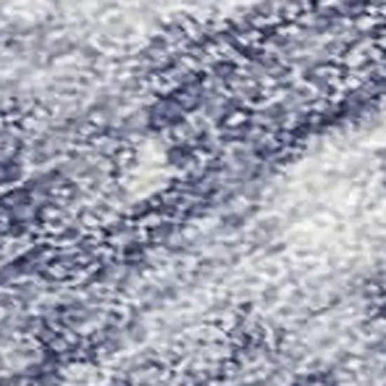 Lavender Blue And Ivory Abstract Washable Indoor Outdoor Area Rug Photo 2