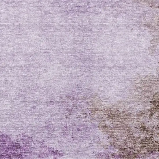 Lavender Brown And Ivory Abstract Washable Indoor Outdoor Area Rug Photo 5