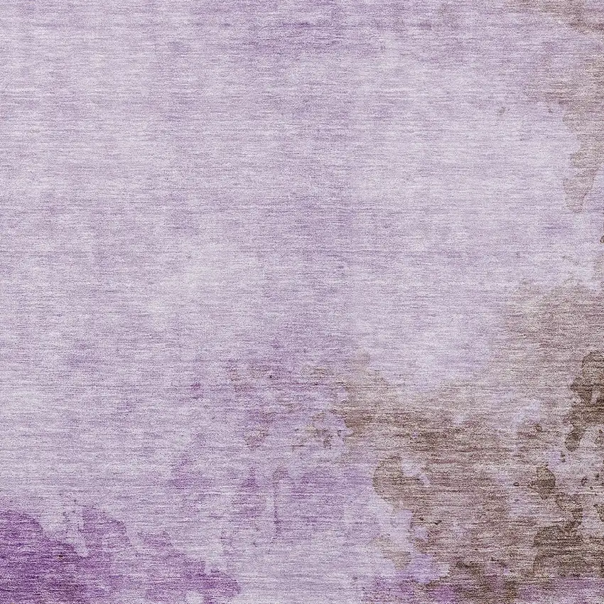 Lavender Brown And Ivory Abstract Washable Indoor Outdoor Area Rug Photo 5