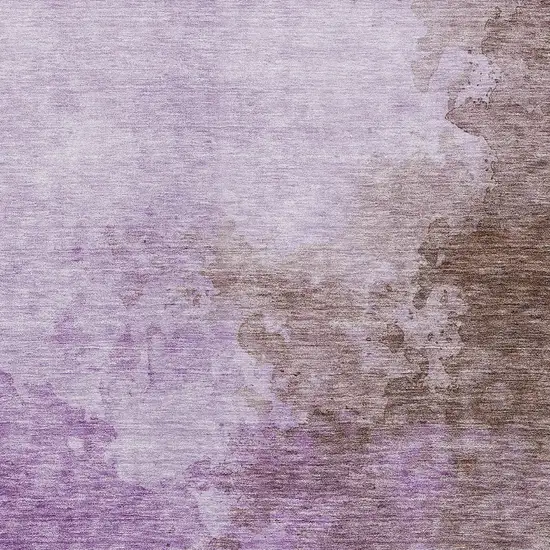 Lavender Brown And Ivory Abstract Washable Indoor Outdoor Area Rug Photo 5