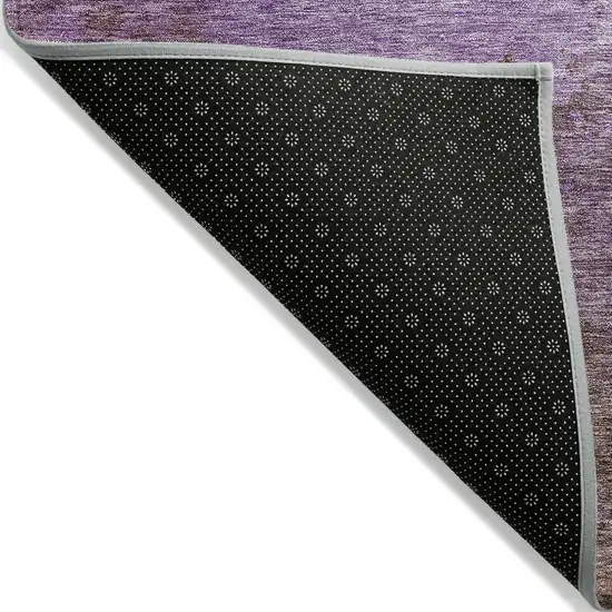 Lavender Brown And Ivory Abstract Washable Indoor Outdoor Area Rug Photo 3