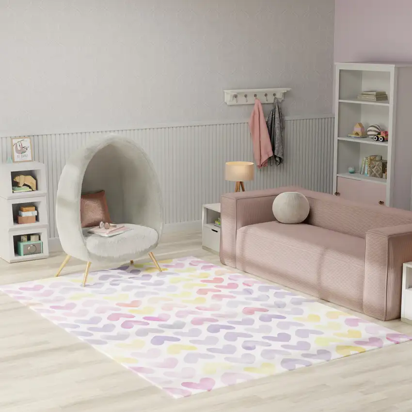 Lavender Flatweave Area Rug Photo 5