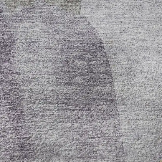 Lavender Gold And Gray Abstract Washable Area Rug With UV Protection Photo 3