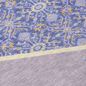 Photo of Lavender Gold And Purple Oriental Washable Indoor Outdoor Area Rug