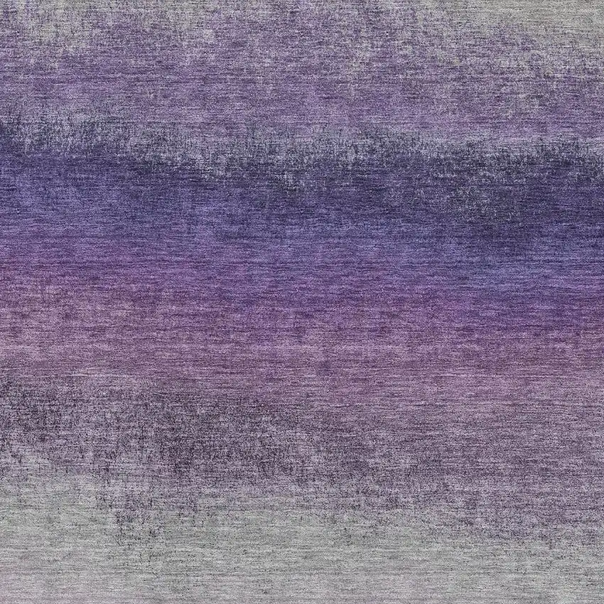 Lavender Gray And Silver Ombre Washable Area Rug With UV Protection Photo 3
