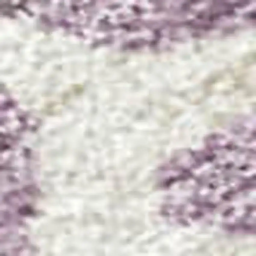 Lavender Ivory And Beige Striped Washable Indoor Outdoor Area Rug Photo 2