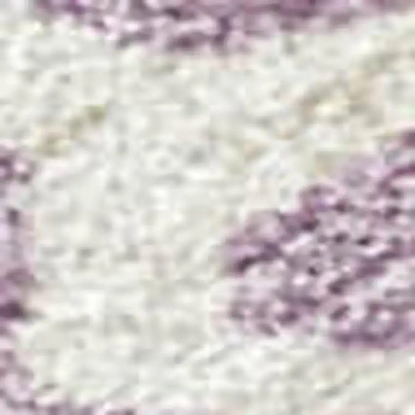 Lavender Ivory And Beige Striped Washable Indoor Outdoor Area Rug Photo 2