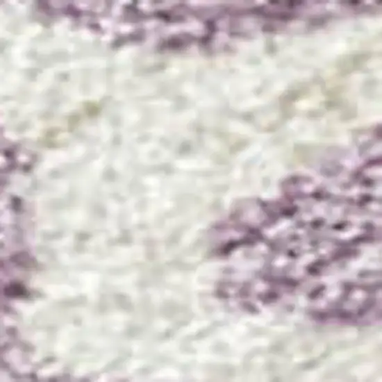 Lavender Ivory And Beige Striped Washable Indoor Outdoor Area Rug Photo 2