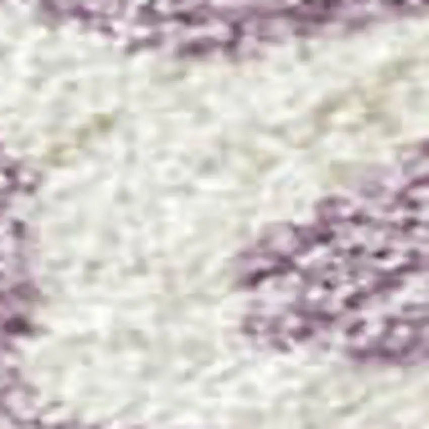 Lavender Ivory And Beige Striped Washable Indoor Outdoor Area Rug Photo 2