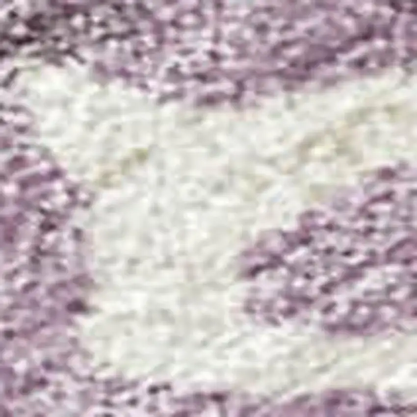 Lavender Ivory And Beige Striped Washable Indoor Outdoor Area Rug Photo 3