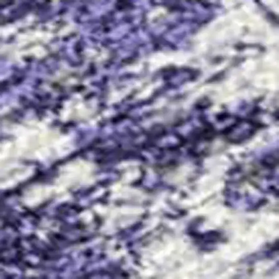 Lavender Ivory And Gray Striped Washable Indoor Outdoor Area Rug Photo 2