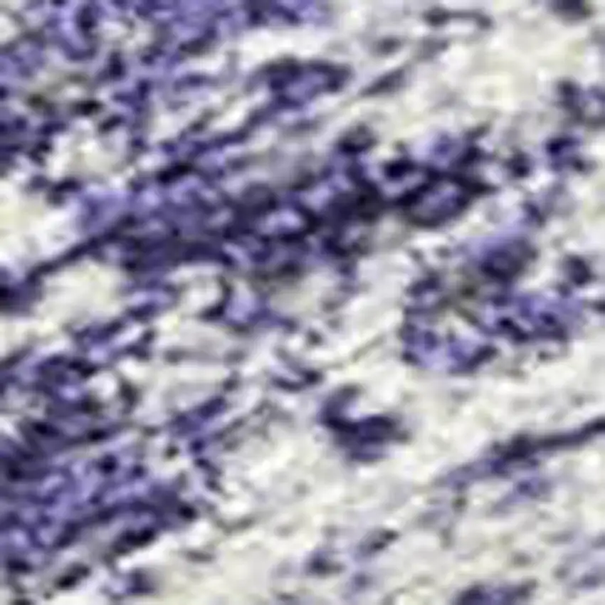 Lavender Ivory And Gray Striped Washable Indoor Outdoor Area Rug Photo 2