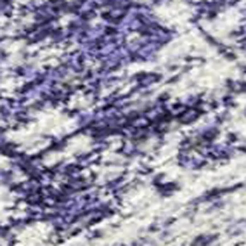 Lavender Ivory And Gray Striped Washable Indoor Outdoor Area Rug Photo 3