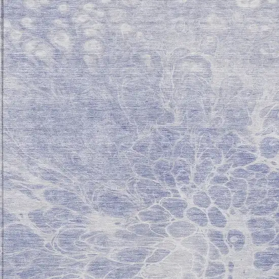 Lavender Ivory And Lilac Abstract Washable Indoor Outdoor Area Rug Photo 5
