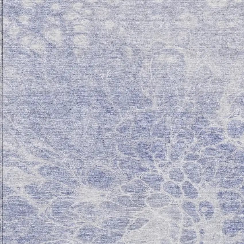 Lavender Ivory And Lilac Abstract Washable Indoor Outdoor Area Rug Photo 5