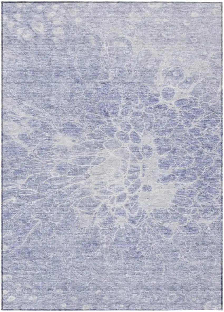 Lavender Ivory And Lilac Abstract Washable Indoor Outdoor Area Rug Photo 2