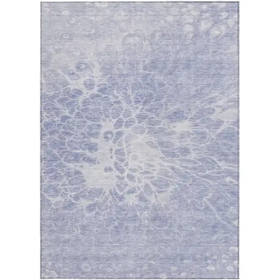 Lavender Ivory And Lilac Abstract Washable Indoor Outdoor Area Rug Photo 6