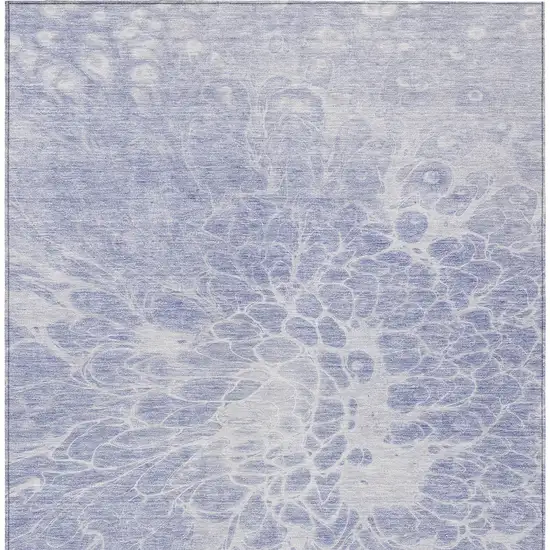 Lavender Ivory And Lilac Abstract Washable Indoor Outdoor Area Rug Photo 5