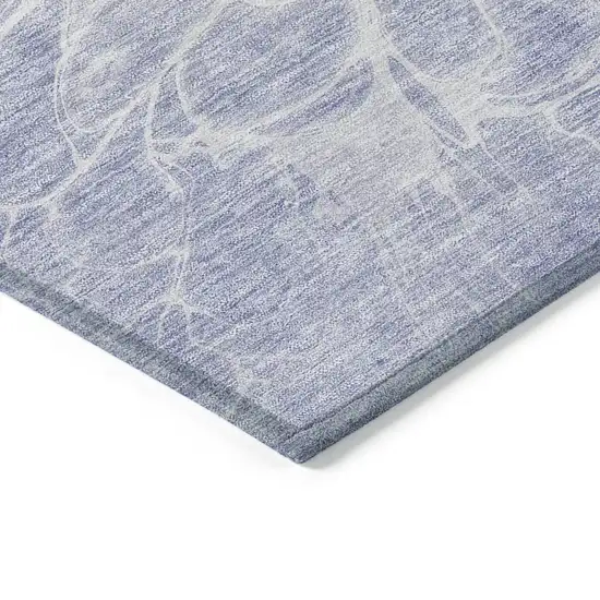 Lavender Ivory And Lilac Abstract Washable Indoor Outdoor Area Rug Photo 5