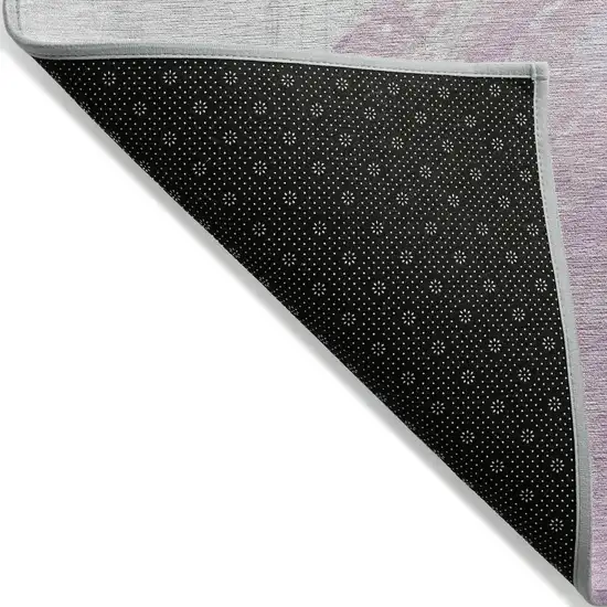 Lavender Ivory And Mauve Abstract Washable Indoor Outdoor Area Rug Photo 7