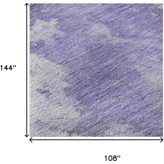 Lavender Ivory And Mint Green Abstract Washable Area Rug With UV Protection Photo 9