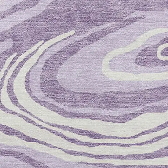 Lavender Mint Green And Sky Blue Abstract Washable Area Rug With UV Protection Photo 2