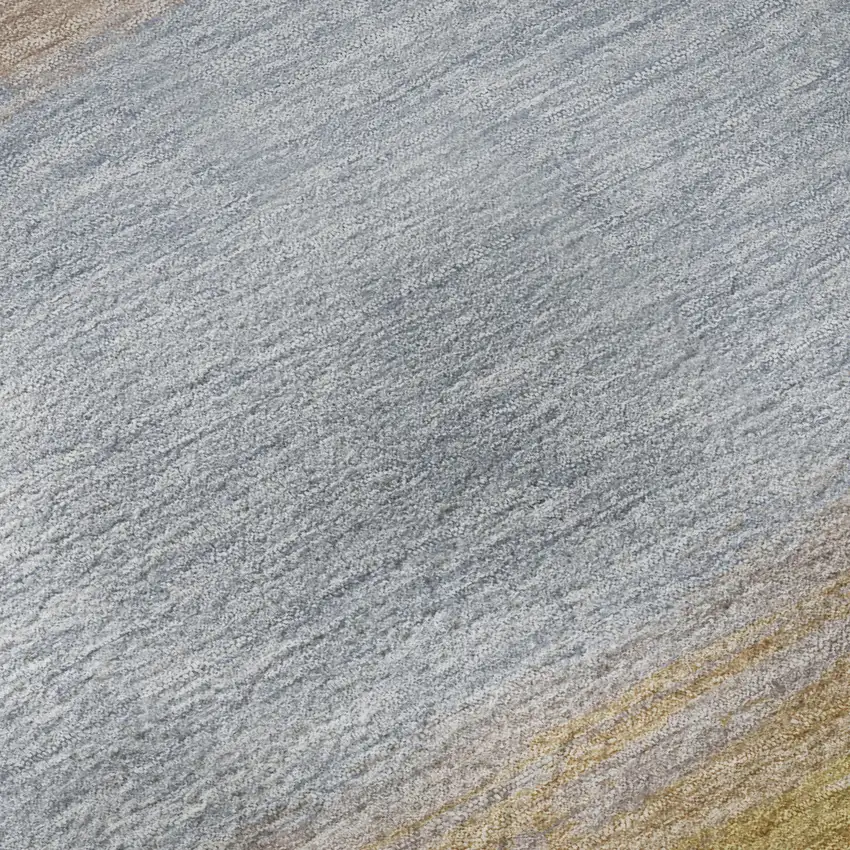 Lavender Orange And Teal Striped Washable Area Rug With UV Protection Photo 9