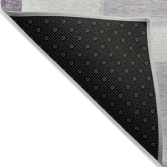 Lavender Purple And Ivory Abstract Washable Indoor Outdoor Area Rug Photo 2