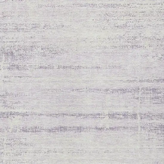 Lavender Purple And Ivory Abstract Washable Indoor Outdoor Area Rug Photo 6