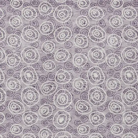 Lavender Purple And Ivory Geometric Washable Indoor Outdoor Area Rug Photo 5
