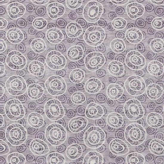 Lavender Purple And Ivory Geometric Washable Indoor Outdoor Area Rug Photo 4