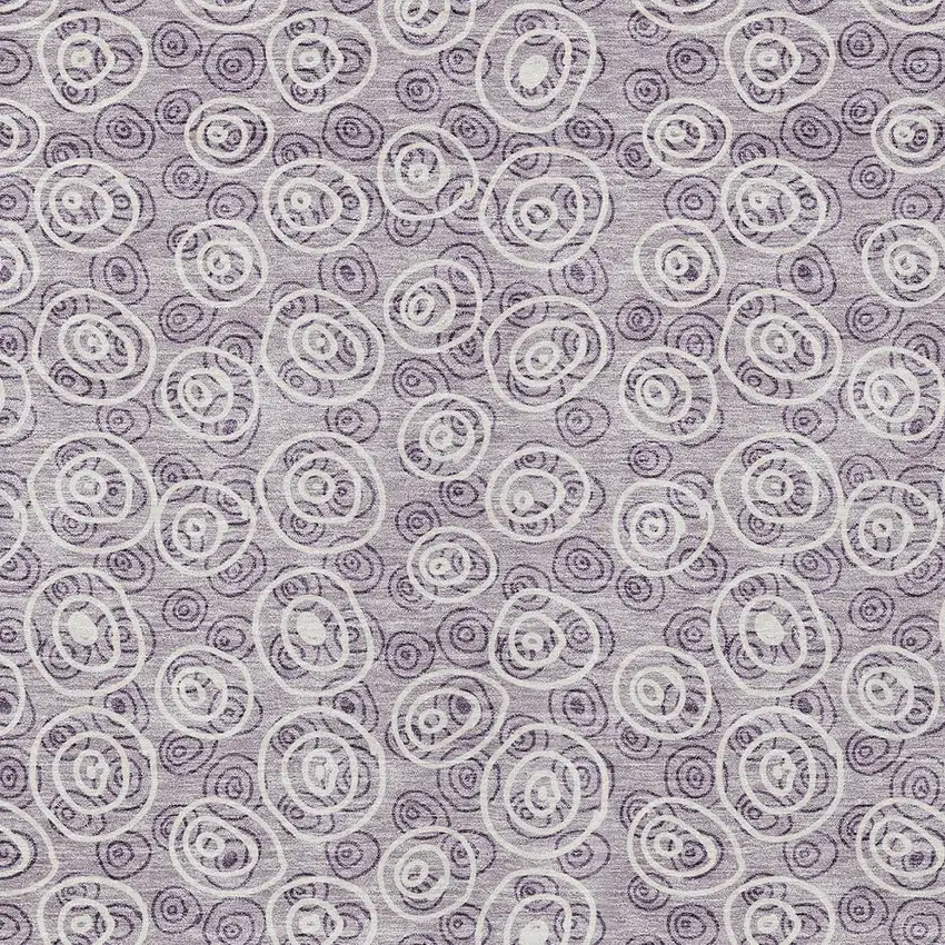 Lavender Purple And Ivory Geometric Washable Indoor Outdoor Area Rug Photo 4