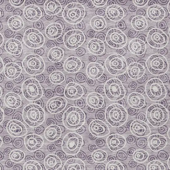 Lavender Purple And Ivory Geometric Washable Indoor Outdoor Area Rug Photo 4