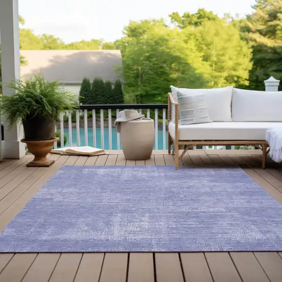 Lavender Purple And Lilac Abstract Washable Indoor Outdoor Area Rug Photo 9