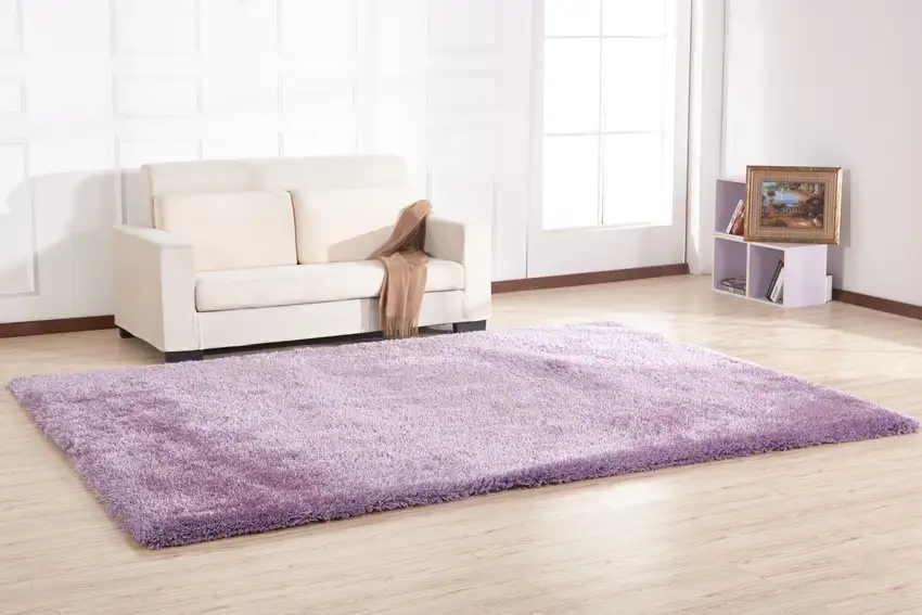 Lavender Shag Hand Tufted Area Rug Photo 7