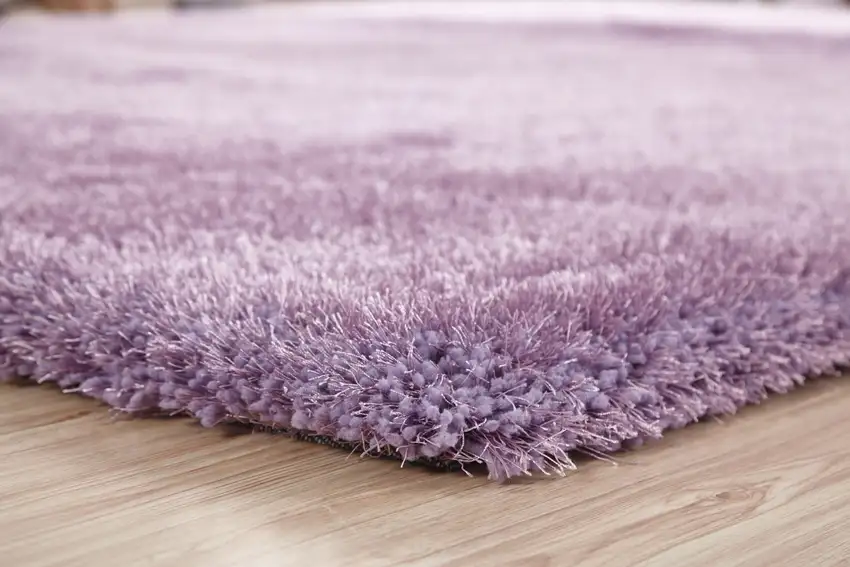 Lavender Shag Hand Tufted Area Rug Photo 5