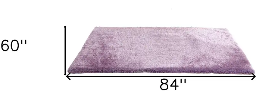 Lavender Shag Hand Tufted Area Rug Photo 3