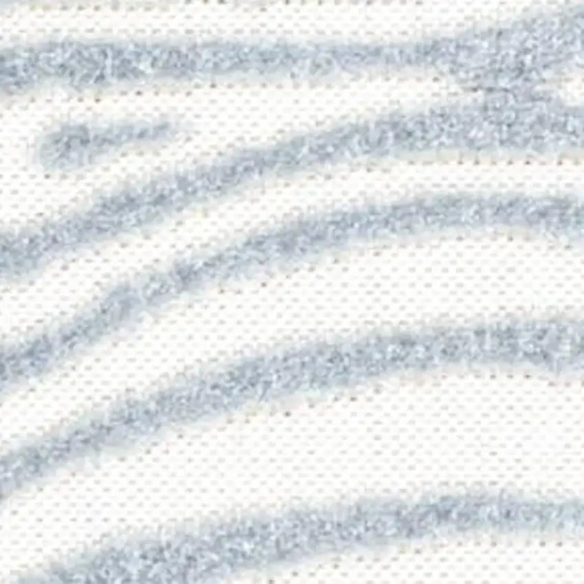 Light Blue And Ivory Abstract Indoor Outdoor Area Rug Photo 2