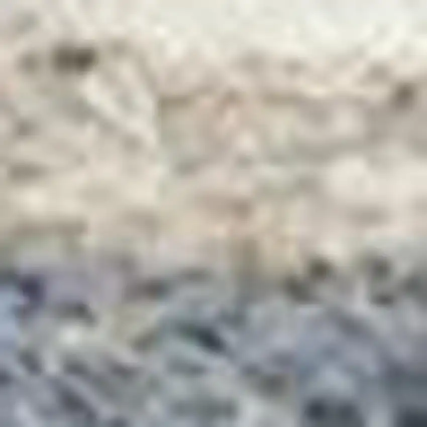 Light Blue Gray and Beige Abstract Shag Area Rug Photo 3