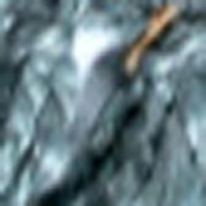 Light Blue Jute Handmade Area Rug With Fringe Photo 3