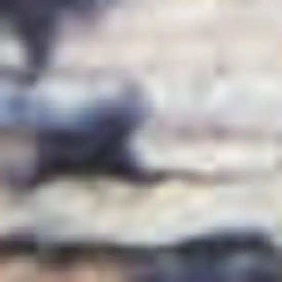 Light Blue Oriental Power Loom Distressed Washable Area Rug Photo 1